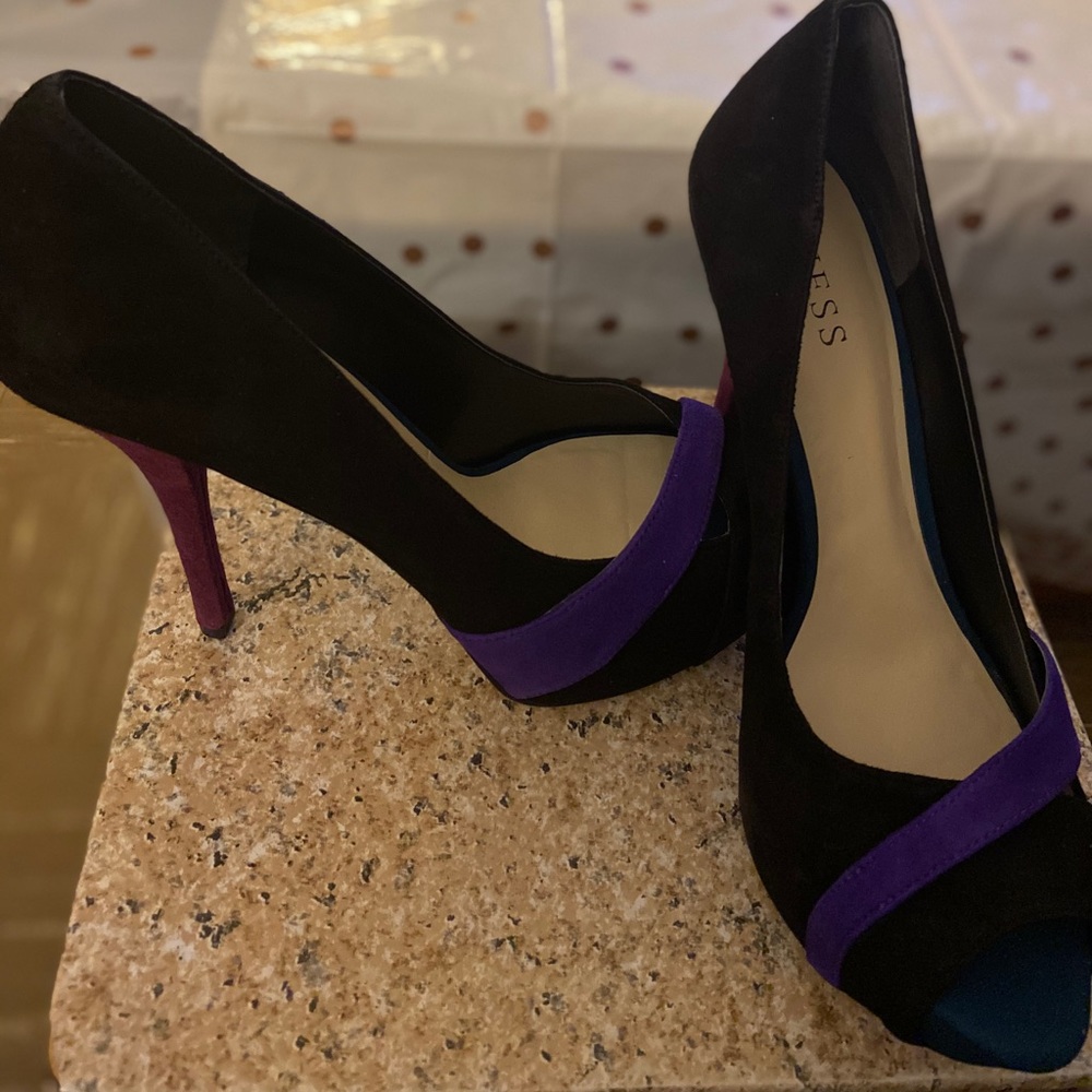 Women, GUESS Isila, multicolor SUEDE heels